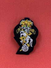 RAMC Officers Beret Cap Badge Royal Army Medical Corps Bullion Wire Badge Black
